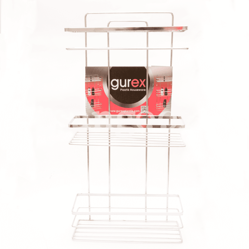 GUREX SUPPORT SALLE DE BAIN 3 NIVEAUX CHROME REF LS03
