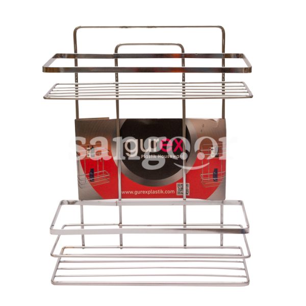 GUREX SUPPORT SALLE DE BAIN CHROME 2 NIVEAUX REF LS02-SANGOUR.TN-TUNISIE.