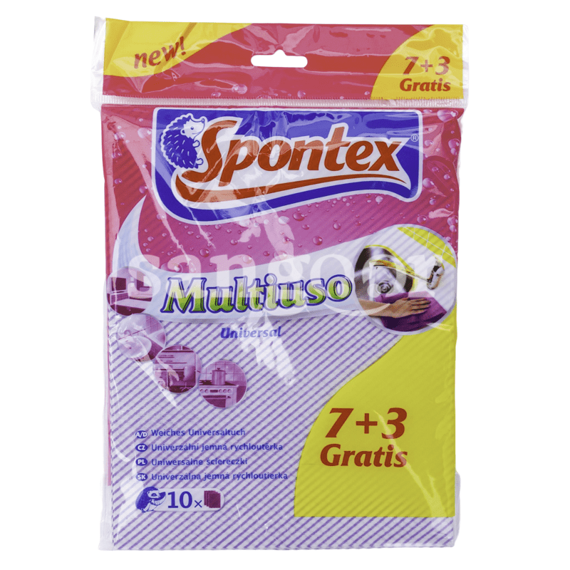 LAVETTE SPONTEX 4636CM 7PCS+3PCS GRATUIT
