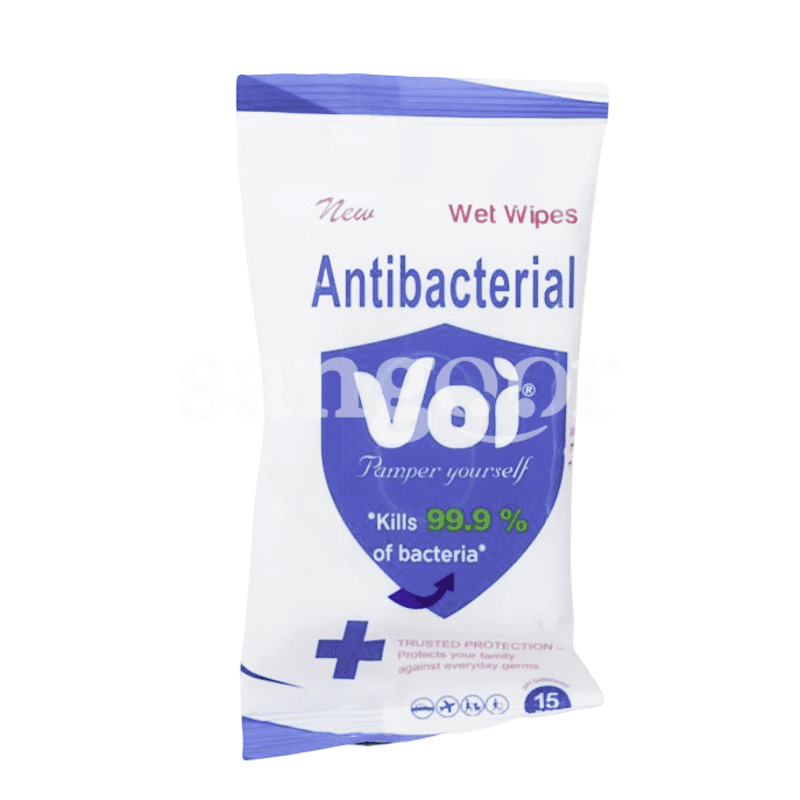 LINGETTES ANTIBACTERIENNES 15PCS VOI