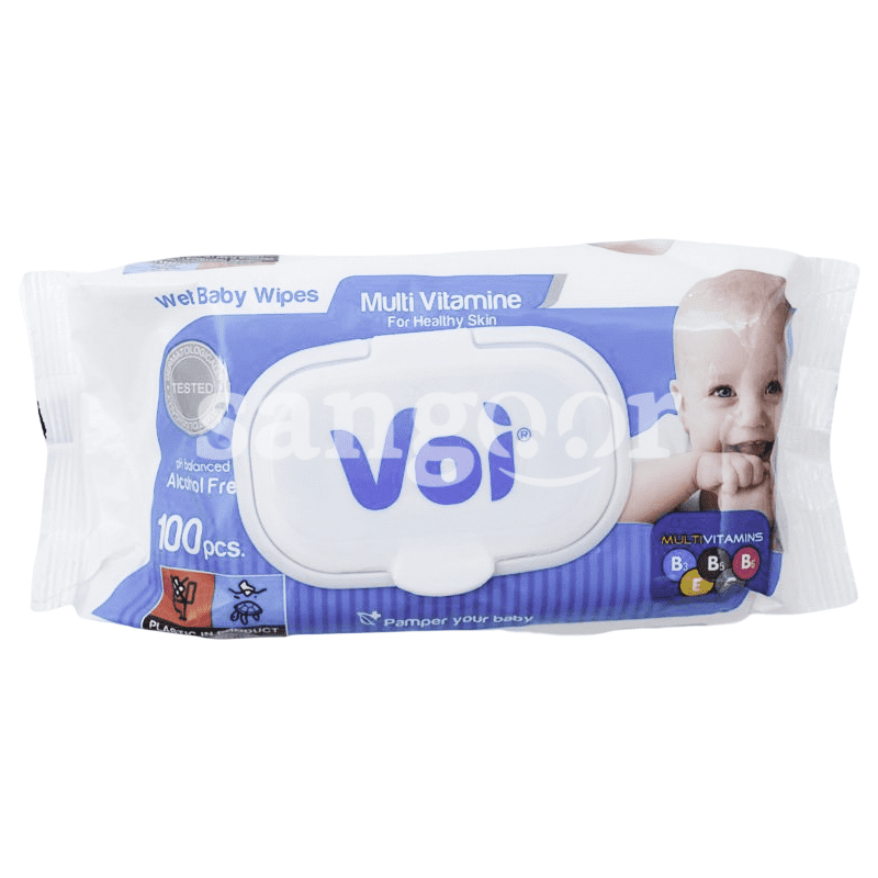 LINGETTES BEBE 100PCS VOI MULTI VITAMINE BLANC