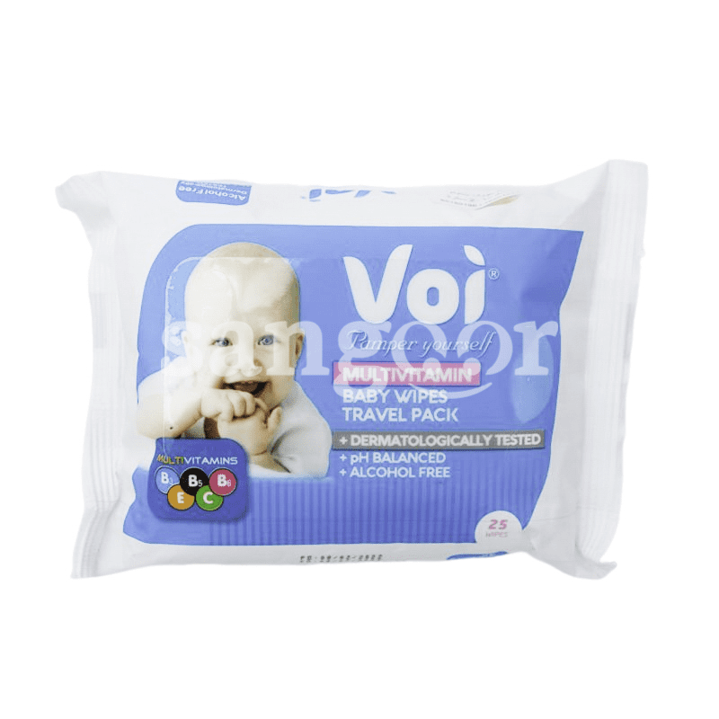 LINGETTES BEBE 25PCS VOI MULTIVITAMIN BLEU