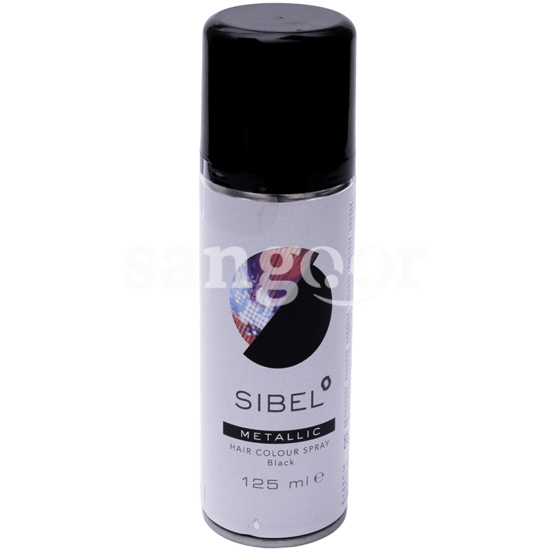 SIBEL SPRAY COLORANT CHEVEUX NOIR METALLISE 125ML