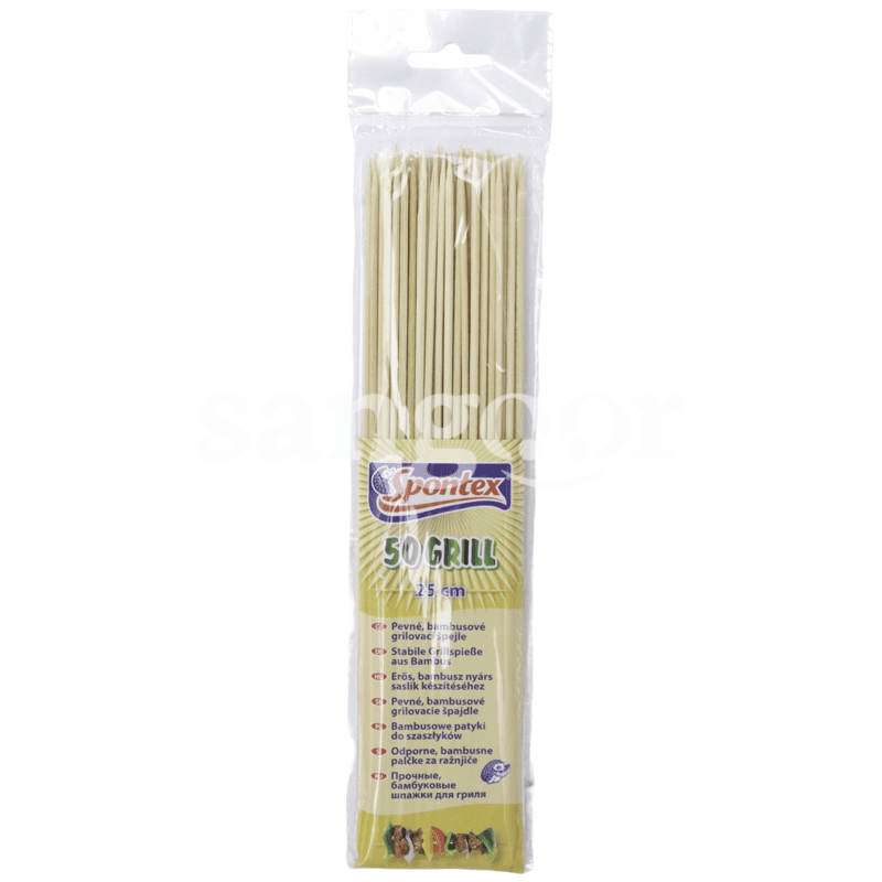 SPONTEX 50 BROCHETTES 25CM