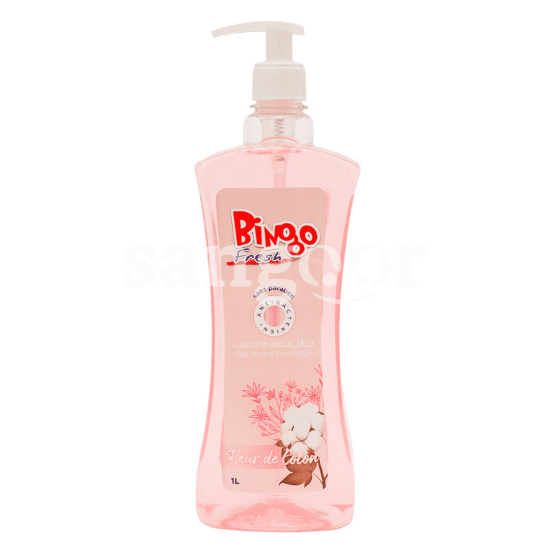 BINGO SAVON LIQUIDE 1L FLEUR DE COTON