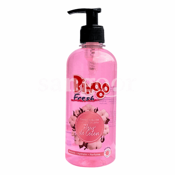 BINGO-SAVON-LIQUIDE-400ML-FLEUR-DE-COTON-1.png Prix Tunisie