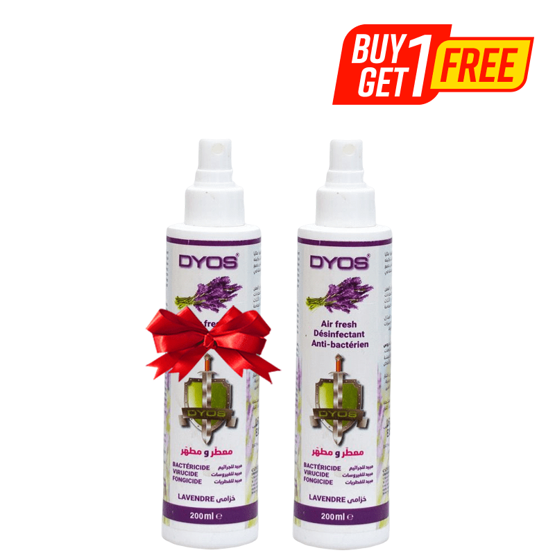 DYOS AIR FRESH ANTIBACTERIEN LAVANDE 200ML+1GRAT