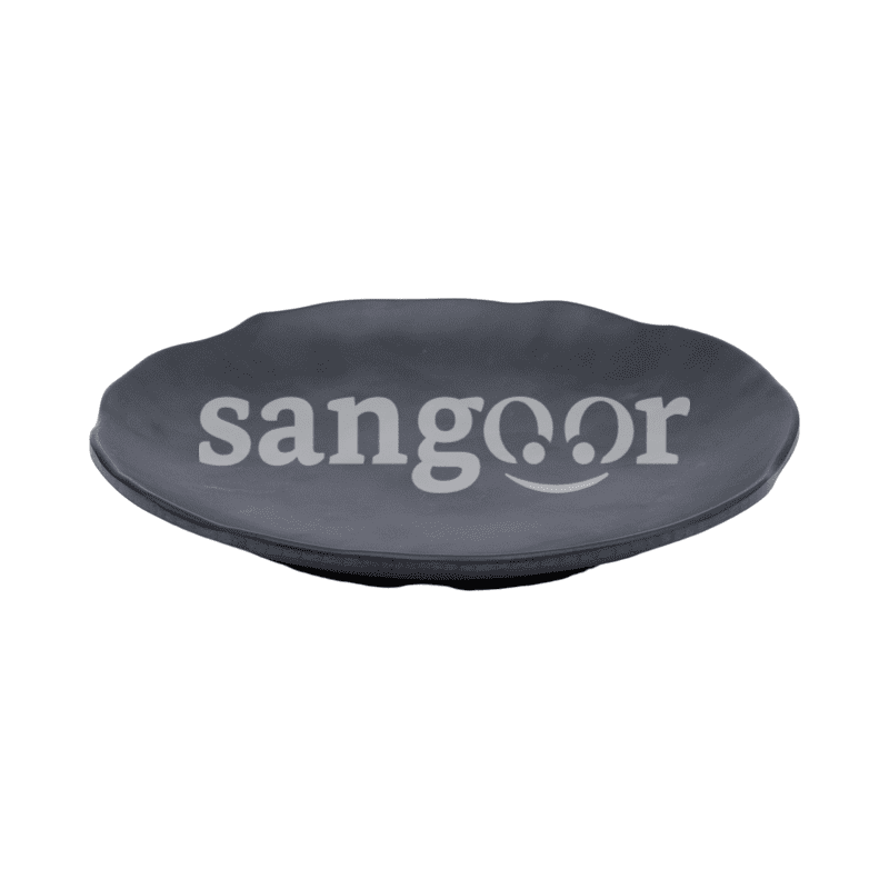 MELAMINE ASSIETTE ROND NOIR 21CM