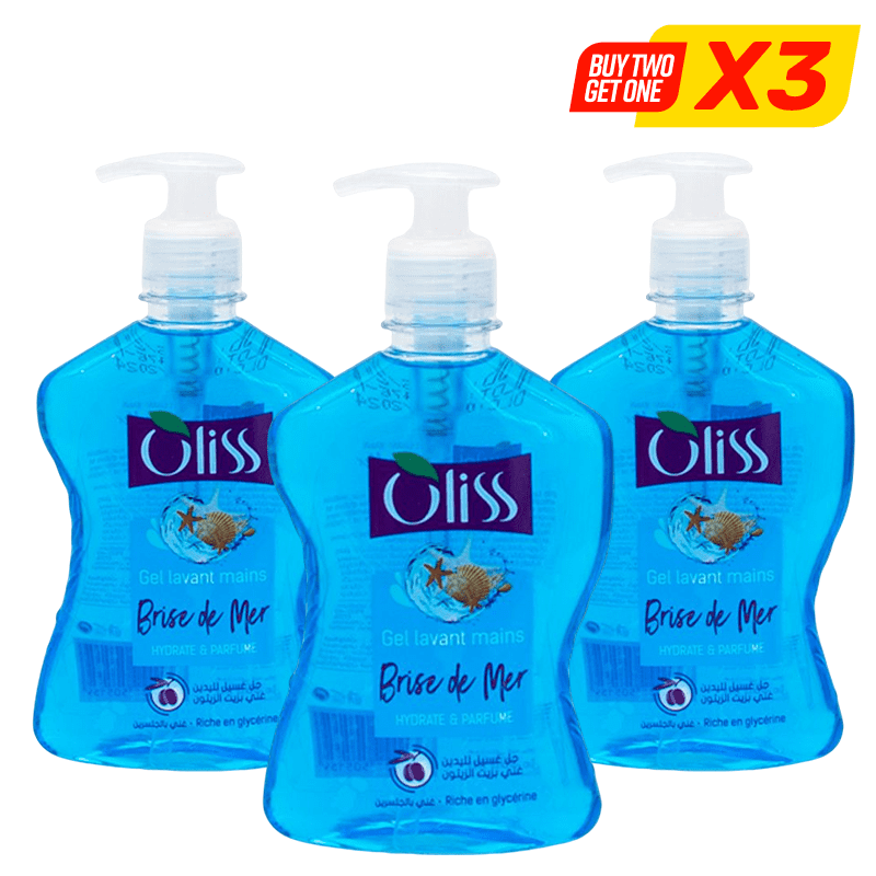 OLISS SAVON LIQUIDE LOT2 400ML BRISE DE MER 2+1GRAT