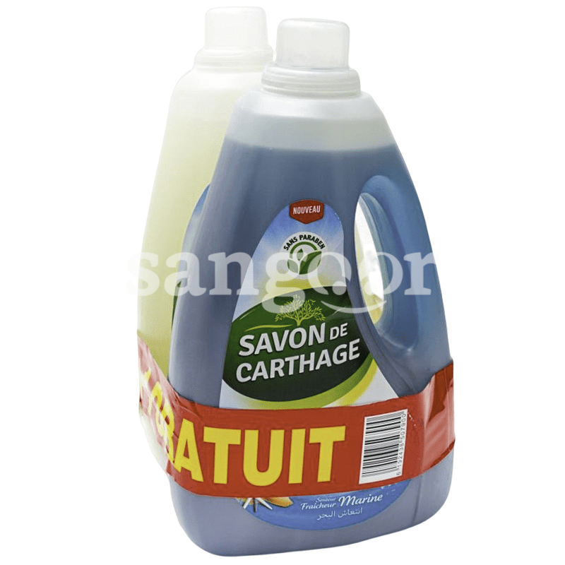 SAVON DE CARTHAGE 3L LOT2 SAVON DE MARSEILLE+3L SENTEURS FLORALES GRAT