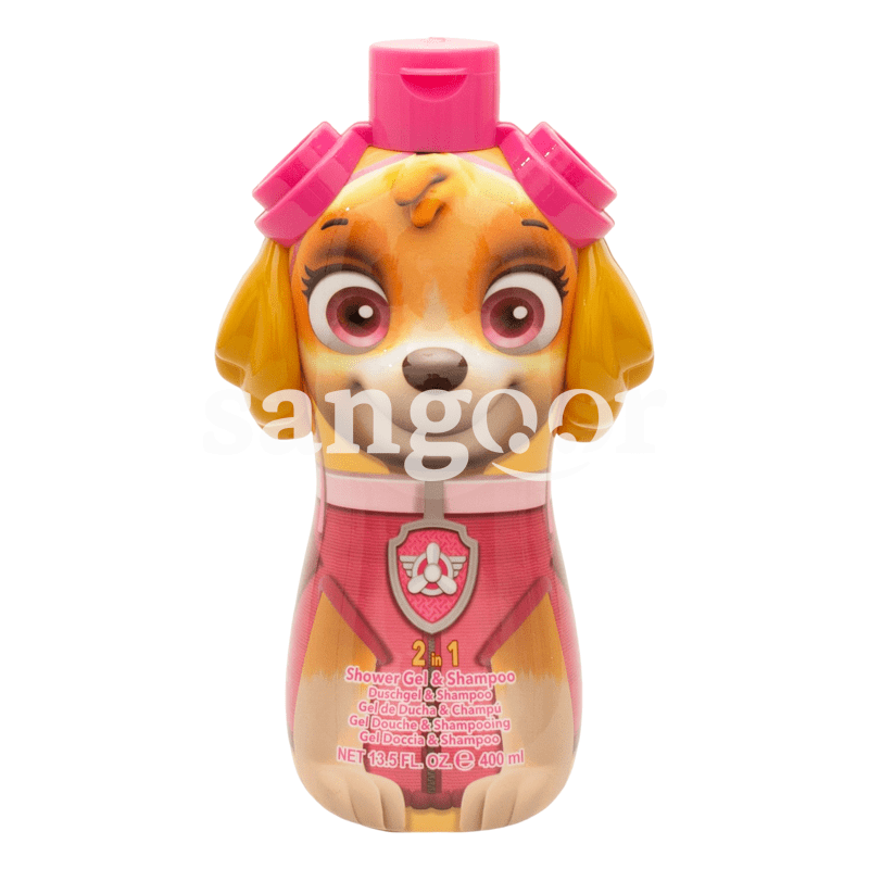 AIR VAL SHAMPOING ET GEL DOUCHE 400ML PAW PATROL SKYE