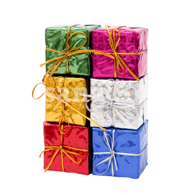 DECORE SAPIN CADEAUX 6PCS MM 21B46