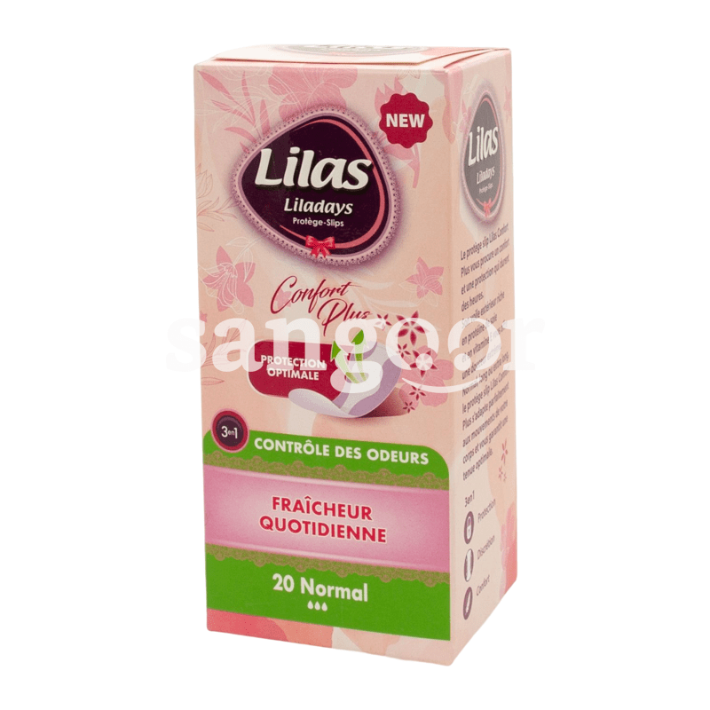 LILAS PROTEGE SLIPS CONFORT PLUS NORMAL 20PCS PARFUME LILAS-PROTEGE-SLIPS-CONFORT-PLUS-NORMAL-20PCS-PARFUME.png Prix Tunisie