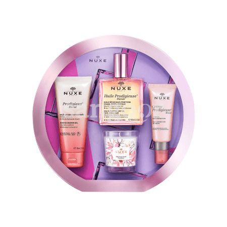 NUXE-COFFRET-HUILE-PRODIGIEUSE-FLORALE-4PCS