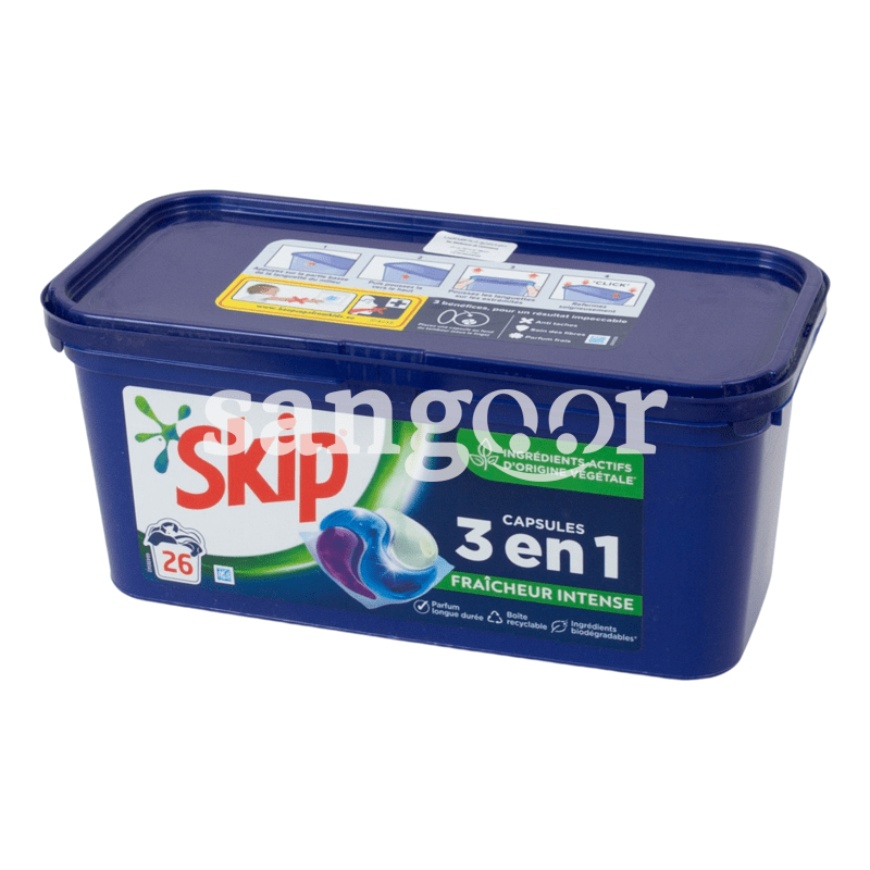 SKIP CAPSULES 26 LAVAGES 3EN1 FRAICHEUR INTENSE