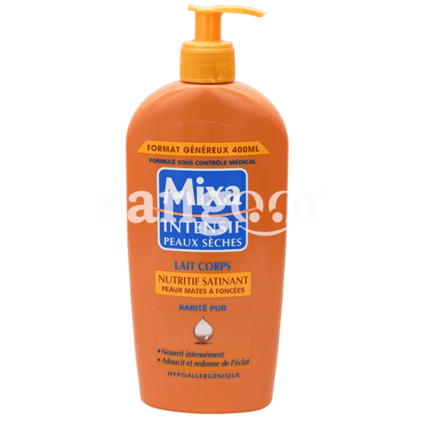 MIXA LAIT DE CORPS 400ML NUTRITIF SATINANT-SANGOUR.TN-TUNISIE.