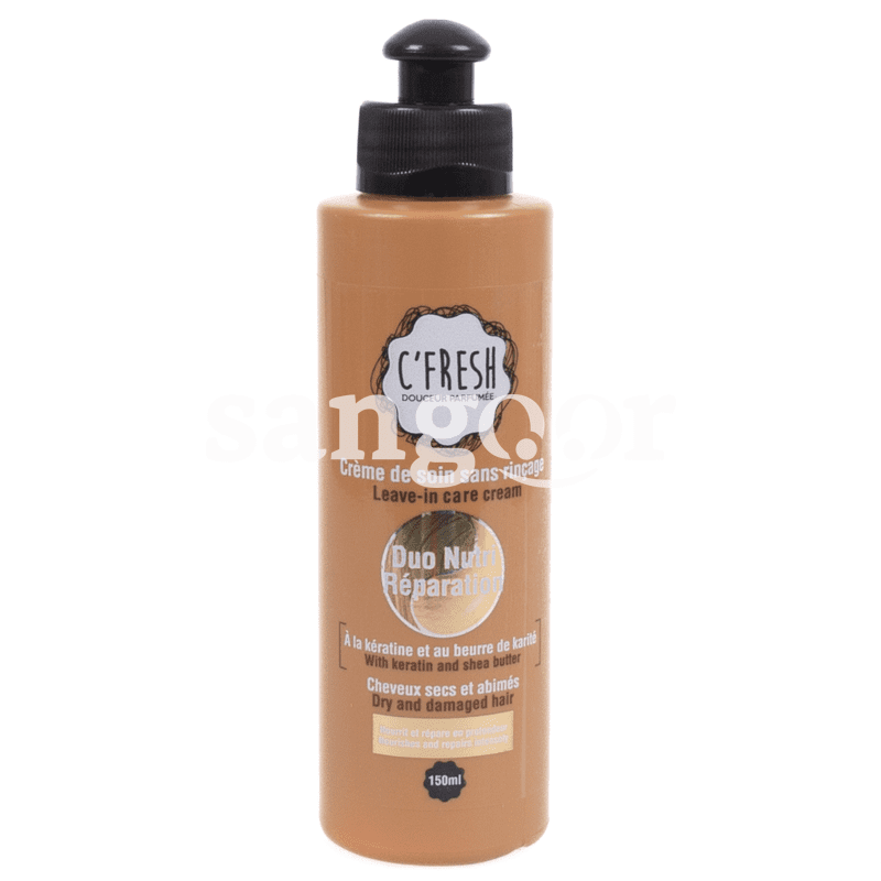 C FRESH CREME SANS RINCAGE 150ML DUO NUTRI REPARATION CHEVEUX SECS ET ABIMES-SANGOUR.TN-TUNISIE. C FRESH CREME SANS RINCAGE 150ML DUO NUTRI REPARATION CHEVEUX SECS ET ABIMES-SANGOUR.TN-TUNISIE.