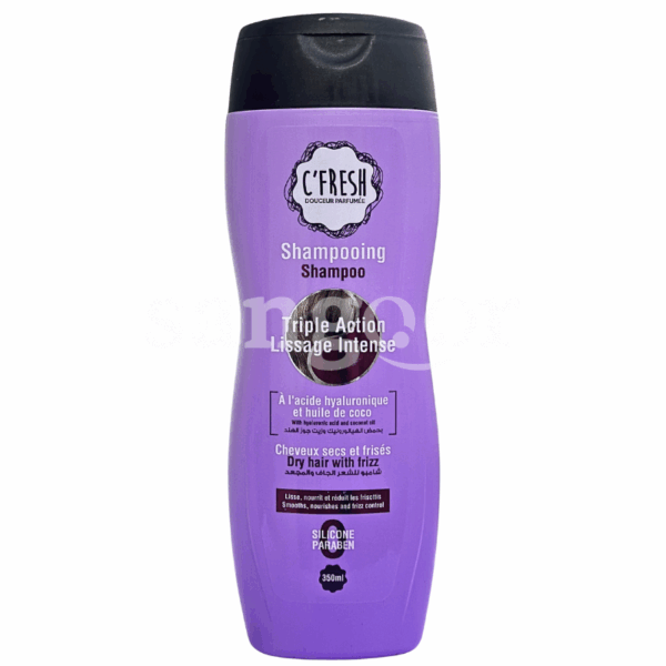 C-FRESH-SHAMPOING-350ML-TRIPLE-ACTION-LISSAGE-INTENSE-1.png.Prix Tunisie