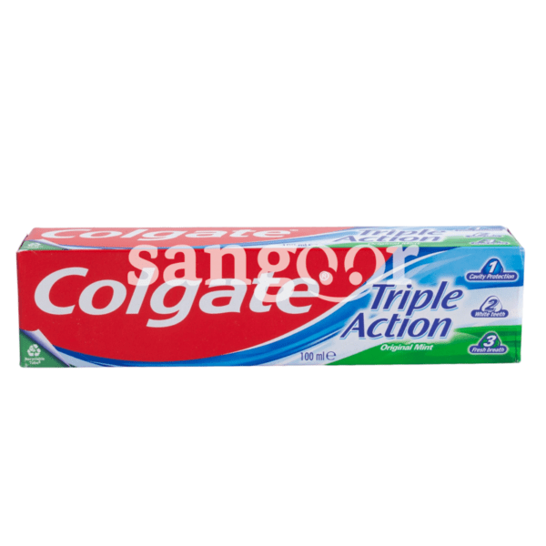 COLGATE DENTIFRICE 100ML TRIPLE ACTION ORIGINAL MINT-SANGOUR.TN-TUNISIE.