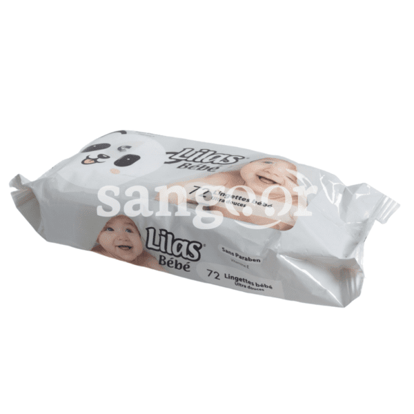 LILAS LINGETTES BEBE 72PCS-SANGOUR.TN-TUNISIE.