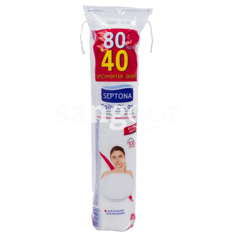 SEPTONA COTON A DEMAQUILLER RONDS 120PCS DONT 40PCS GRATUIT-SANGOUR.TN-TUNISIE. SEPTONA COTON A DEMAQUILLER RONDS 120PCS DONT 40PCS GRATUIT-SANGOUR.TN-TUNISIE.