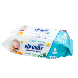 BEBIKO LINGETTES BEBE 120PCS VIP BABY ALOE VERA--SANGOUR.TN-TUNISIE.