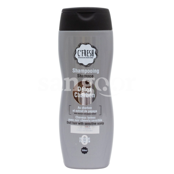 C FRESH SHAMPOING 350ML DETOX CHARBON-SANGOUR.TN-TUNISIE.