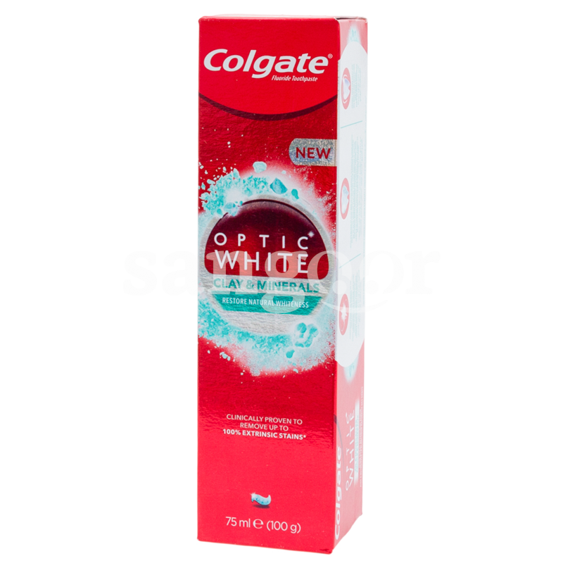 COLGATE DENTIFRICE 75ML OPTIC WHITE CLAY MINERALS-SANGOUR.TN-TUNISIE. COLGATE DENTIFRICE 75ML OPTIC WHITE CLAY MINERALS-SANGOUR.TN-TUNISIE.