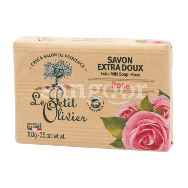 LE PETIT OLIVIER SAVON 100G EXTRA DOUCE ROSE-SANGOUR.TN-TUNISIE.