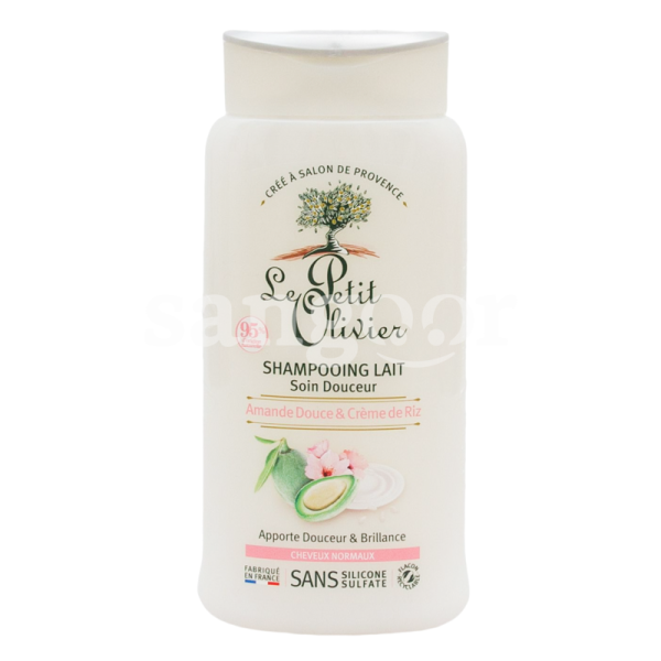 LE PETIT OLIVIER SHAMPOING 250ML AMANDE DOUCE CREME RIZ-SANGOUR.TN-TUNISIE.