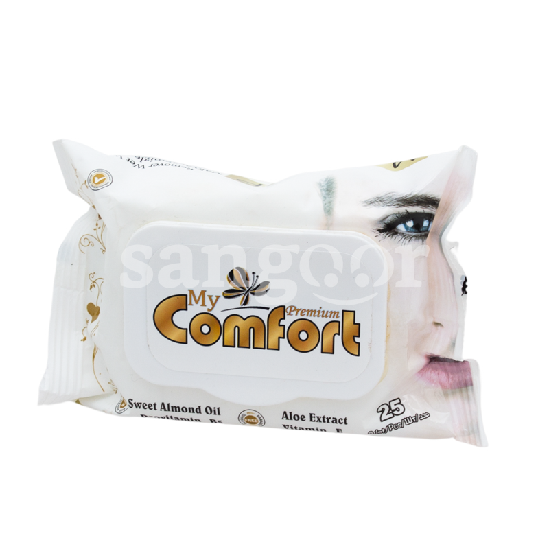 MY COMFORT LINGETTES DEMAQUILLANTE 25PCS-SANGOUR.TN-TUNISIE. MY COMFORT LINGETTES DEMAQUILLANTE 25PCS-SANGOUR.TN-TUNISIE.