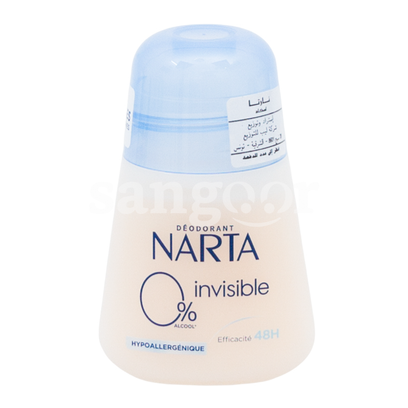 NARTA ROLL ON INVISIBLE 0% 50ML-SANGOUR.TN-TUNISIE. NARTA ROLL ON INVISIBLE 0% 50ML-SANGOUR.TN-TUNISIE.