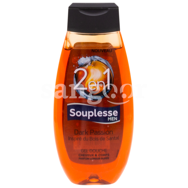SOUPLESSE GEL DOUCHE 350ML DARK PASSION-SANGOUR.TN-TUNISIE. SOUPLESSE GEL DOUCHE 350ML DARK PASSION-SANGOUR.TN-TUNISIE.