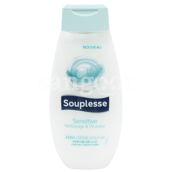 SOUPLESSE GEL DOUCHE CREME 350ML SENSITIVE-SANGOUR.TN-TUNISIE.