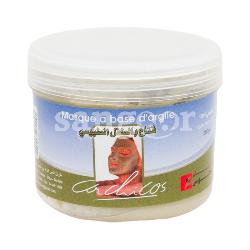 MASQUE A BASE ARGILE VERT 200G MASQUE-A-BASE-ARGILE-VERT-200G.png Prix Tunisie