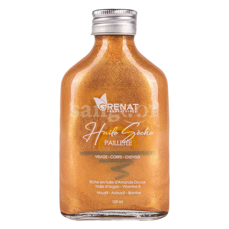 GRENAT-HUILE-SECHE-PAILLETE-100ML-GOLD GRENAT HUILE SECHE PAILLETE 100ML GOLD Prix Tunisie