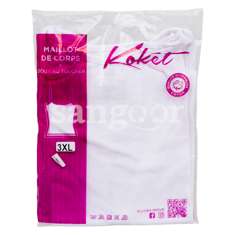 KOKET TRICOT DE CORPS FEMME BLANC 3XL KOKET-TRICOT-DE-CORPS-FEMME-BLANC-3XL.png Prix Tunisie