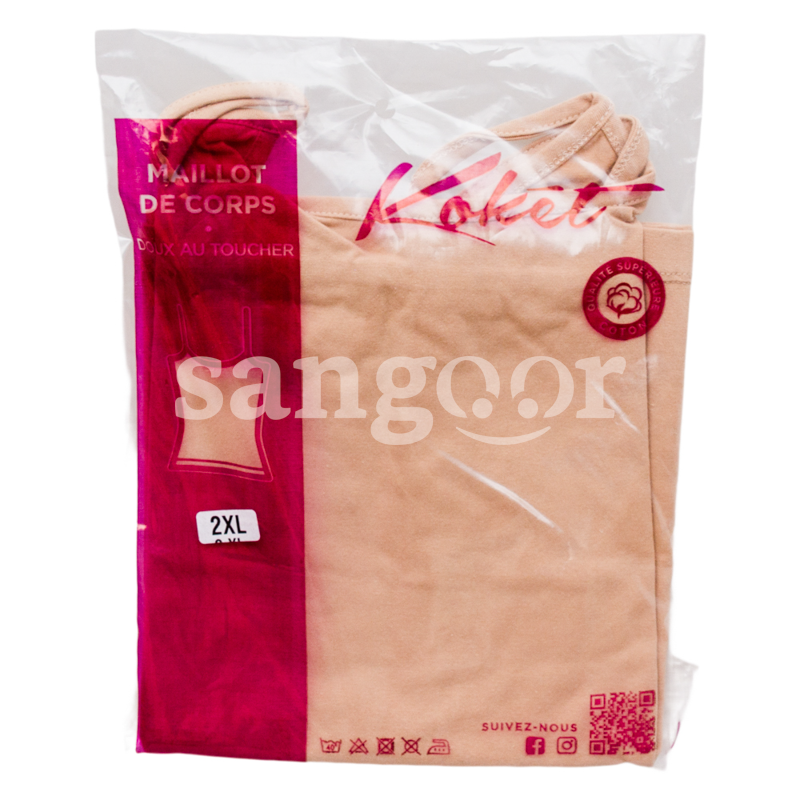 KOKET TRICOT DE CORPS FEMME CHAIR 2XL KOKET-TRICOT-DE-CORPS-FEMME-CHAIR-2XL.png Prix Tunisie