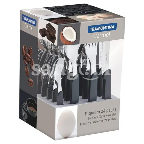 TRAMONTINA-SET-DE-24-COUVERTS-A-TABLE-COULEUR-FONCE-CARMEL.png Prix Tunisie