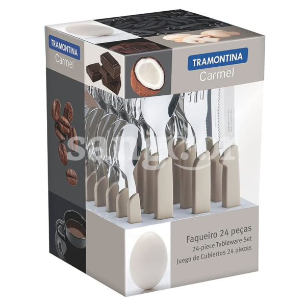 TRAMONTINA-SET-DE-24-COUVERTS-A-TABLE-GRIS-CLAIR-CARMEL.png Prix Tunisie
