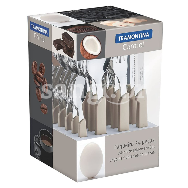 TRAMONTINA SET DE 24 COUVERTS A TABLE GRIS CLAIR CARMEL TRAMONTINA-SET-DE-24-COUVERTS-A-TABLE-GRIS-CLAIR-CARMEL.png Prix Tunisie