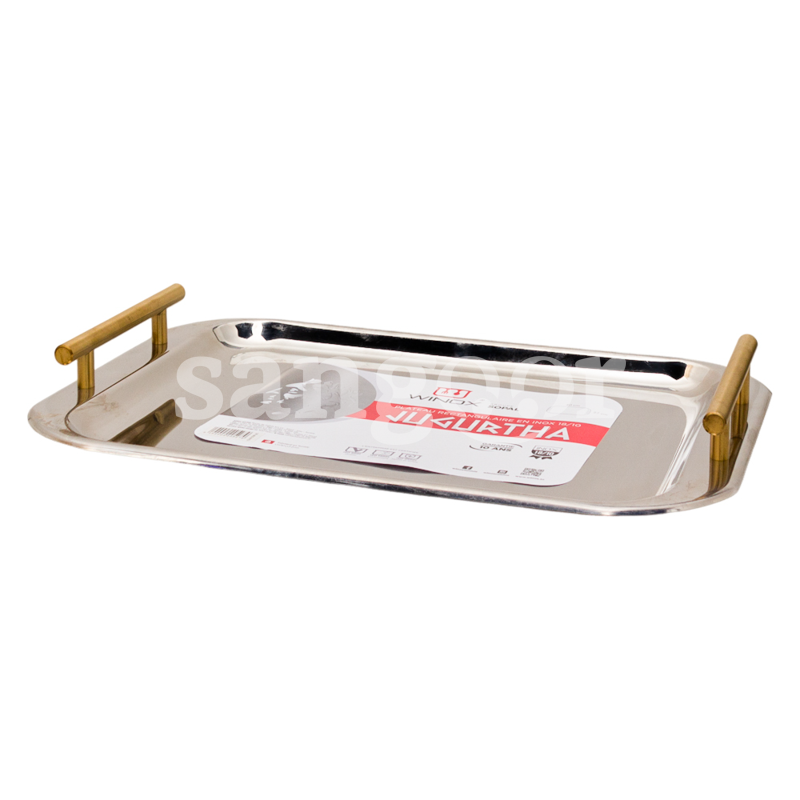 WINOX PLATEAU RECTANGULAIRE INOX 18 10 DORE L40CM WINOX-PLATEAU-RECTANGULAIRE-INOX-18-10-DORE-L40CM.png Prix Tunisie