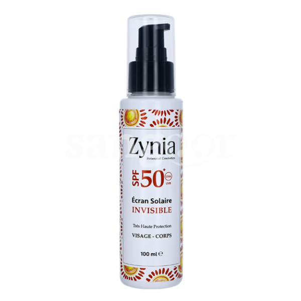 ZYNIA-ECRAN-SOLAIRE-INVISIBLE-SPF50-100ML.png Prix Tunisie