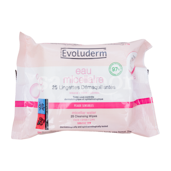 EVOLUDERM-LINGETTES-DEMAQUILLANTE-25PCS-MICELLAR-WATER.png Prix Tunisie