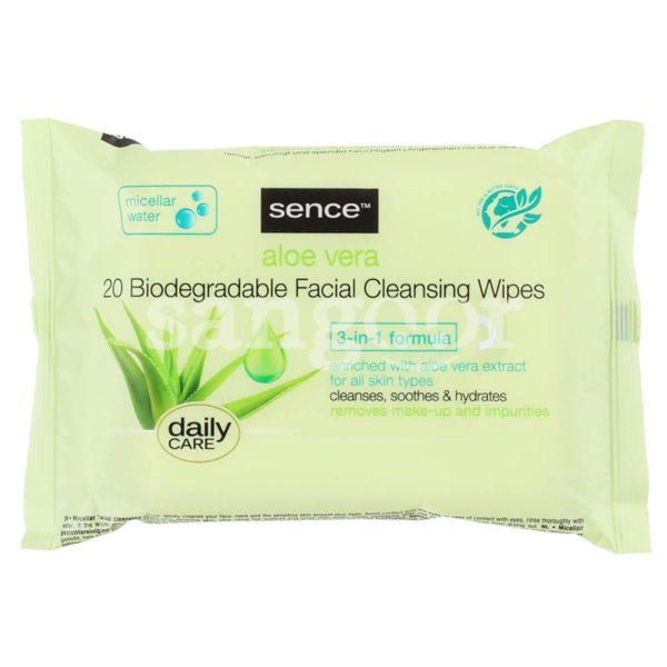 SENCE-LINGETTE-DEMAQUILLANTE-20PCS-ALOE-VERA.png Prix Tunisie
