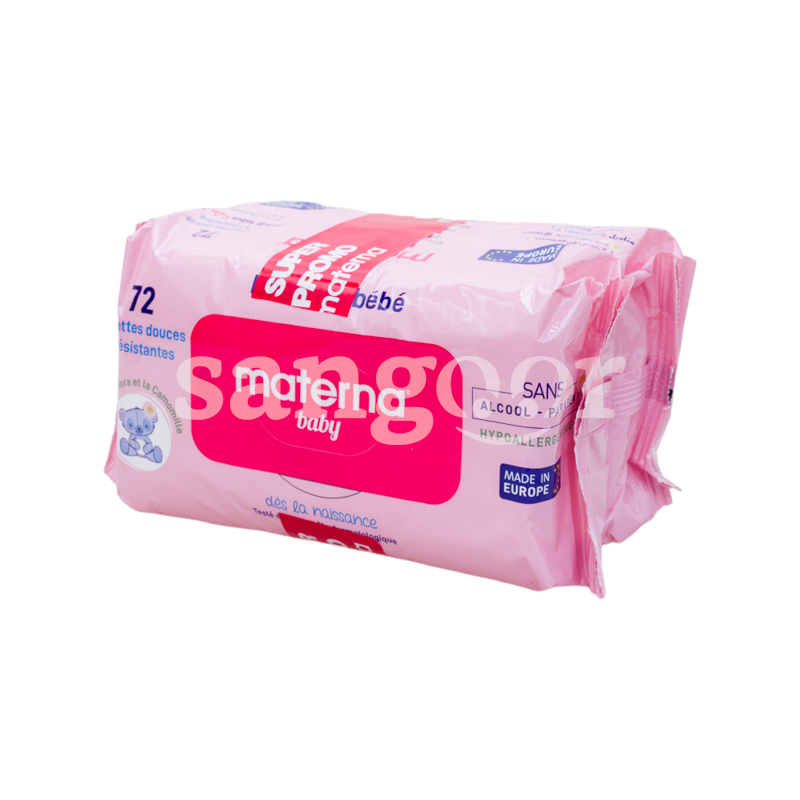 MATERNA LINGETTES BEBE LOT 2 72PCS ROSE MATERNA-LINGETTES-BEBE-LOT-2-72PCS-ROSE.png Prix Tunisie