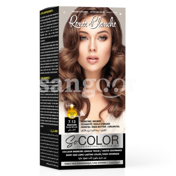 RENEE-BLANCHE-KIT-SO-COLOR-TEINTURE-N7.13-BLOND-SABLE.png Prix Tunisie