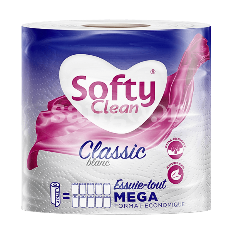 SOFTY ESSUIE TOUT 1 ROULEAU MEGA CLASSIC SOFTY-ESSUIE-TOUT-1-ROULEAU-MEGA-CLASSIC-1.png Prix Tunisie
