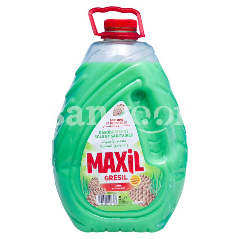 MAXIL DESODORISANT SOLS ET SANITAIRES 5L PINS MAXIL-DESODORISANT-SOLS-ET-SANITAIRES-5L-PINS.png Prix Tunisie