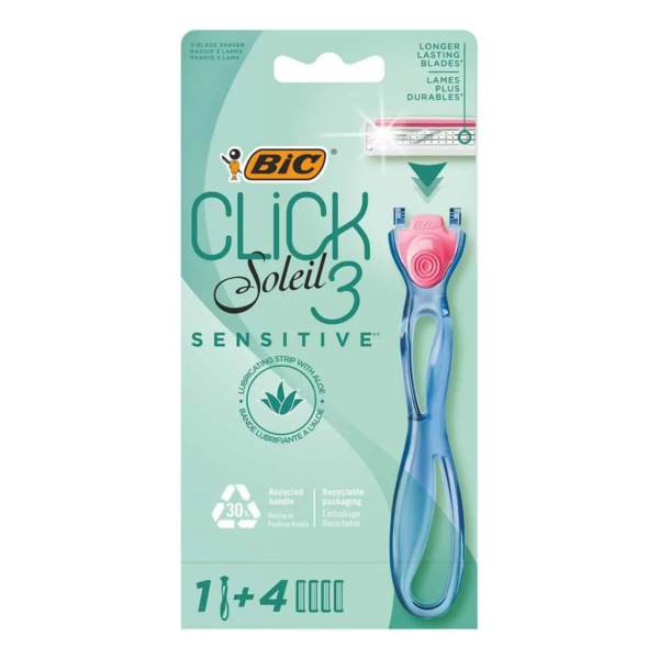 BIC-SOLEIL-RASOIR-CLICK3-SENSITIVE-1RASOIR4LAMES.png Prix Tunisie